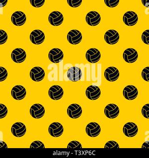 Schwarz volleyball Ball pattern Vektor Stock Vektor