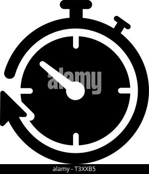 Timer Symbol Vektor Stock Vektor