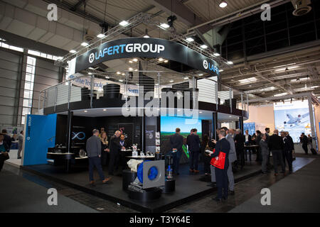 Impressionen der verschiedenen Integrated Automation, motion und Drives und digitale Fabrik und integrierte Energie auf den Ständen auf der Hannover Messe Stockfoto