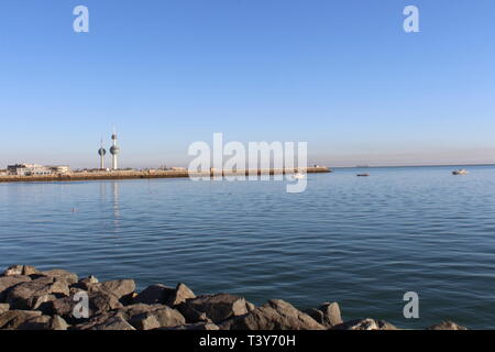 Kuwait Natur Schönheit bei Tag und Nacht Stockfoto