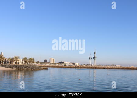 Kuwait Natur Schönheit bei Tag und Nacht Stockfoto