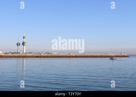 Kuwait Natur Schönheit bei Tag und Nacht Stockfoto