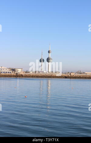 Kuwait Natur Schönheit bei Tag und Nacht Stockfoto