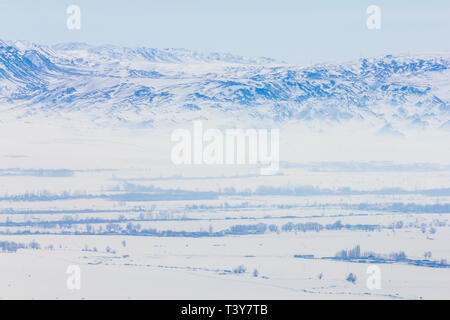 Winter im Norden von Xinjiang, sonw und Ice World, Xinjiang, China Stockfoto