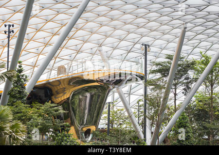 Discovery Folie, sieht aus wie ein Art Installation bei Juwel Changi Airport, Singapur Stockfoto