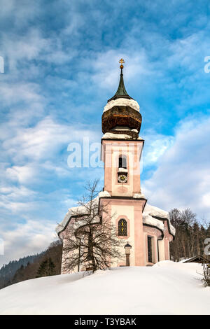 Maria Gern Kirche, Berchtesgaden, Bayern, Deutschland Stockfoto