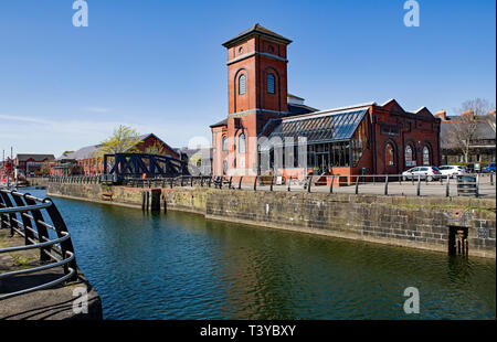 Das Pumpenhaus in der Marina und Swansea, Swansea, Südwales Stockfoto