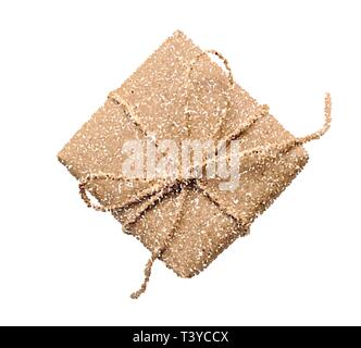 Vektor Geschenkbox Symbol Abbildung, Punkt style Piktogramm, Gegenwart Symbol auf weißem Hintergrund Stock Vektor