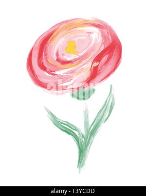 Cute Frühling Aquarell Vektor Blume. Art isoliertes Objekt für Wedding Bouquet Stock Vektor