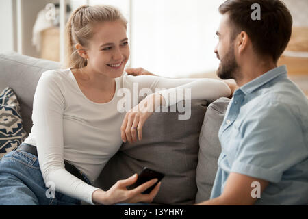 Junges Paar in Liebe oder Freunde Freizeit zusammen Stockfoto