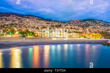 Panoramablick über Funchal - Madeira Island, Portugal Stockfoto