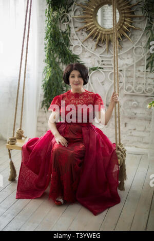 Schöne alte asiatische Frau Stockfoto