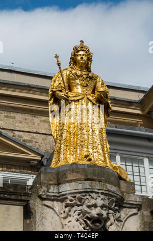 Queen Anne's Statue in Kingston-upon-Thames, Markt, Marktplatz, Kingston. Surrey. UK. (107) Stockfoto