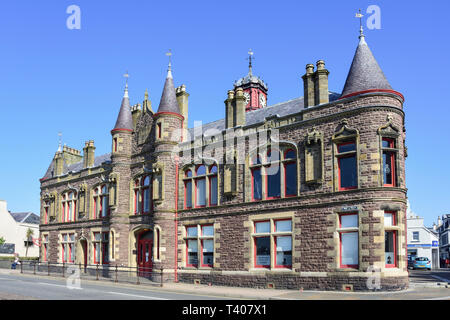 Stornoway Rathaus, South Beach, Stornoway auf der Insel Lewis, Äußere Hebriden, Schottland, Vereinigtes Königreich Stockfoto