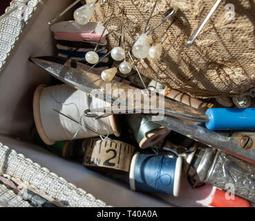 Näheinrichtung Stockfoto