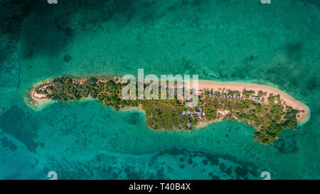 Luftaufnahme der: Chapwani Island in Sansibar Stockfoto