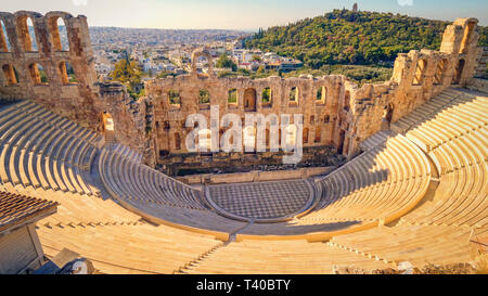 Theater des Dionysos in der Akropolis, Athen, Griechenland Stockfoto