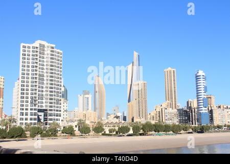 Kuwait Natur Schönheit bei Tag und Nacht Stockfoto