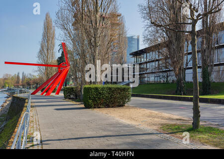 Bonn - World Conference Center Bonn, in der Nähe von Rhein, Nordrhein-Westfalen, Deutschland, 01.04.2019 Stockfoto