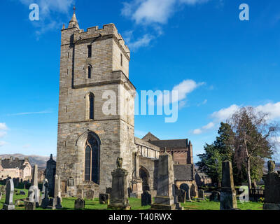 Kirche des Heiligen unfreundlich auf dem alten Friedhof der Stadt Stirling Schottland Stockfoto