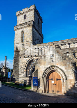 Kirche des Heiligen unfreundlich auf dem alten Friedhof der Stadt Stirling Schottland Stockfoto