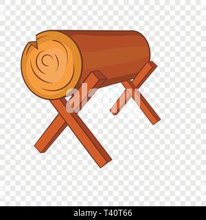 Log stehen Cartoon-Stil-Ikone Stock Vektor