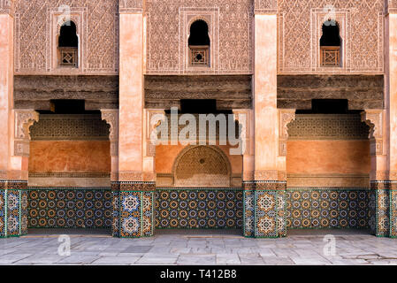 Ben Youssef Madrasa in Marrakesch, Marokko Stockfoto