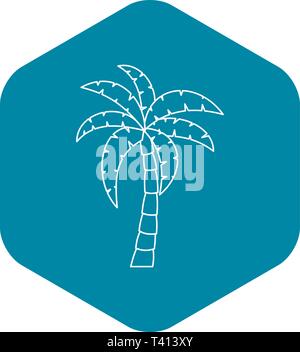 Palm-Baum-Symbol, einfachen Stil Stock Vektor