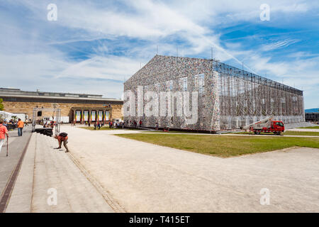 Kassel, Deutschland - 15. Juni 2017: Die "Documenta" in Kassel findet alle fünf Jahre statt und dauert drei Monate. Stockfoto