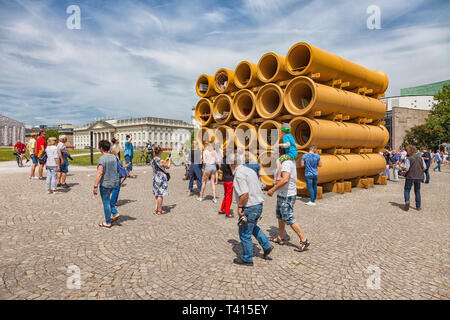 Kassel, Deutschland - 15. Juni 2017: Die "Documenta" in Kassel findet alle fünf Jahre statt und dauert drei Monate. Stockfoto