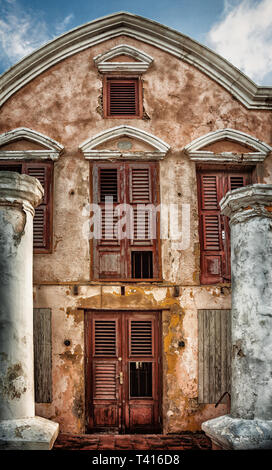 Verlorene Orte - Villa in Curacao / Karibik Stockfoto