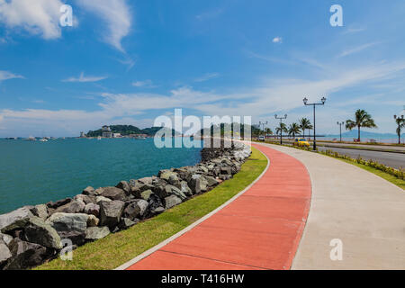 Der Causeway in Panama City. Stockfoto