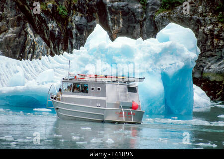 Alaska, Nordwest, Nord, 49th State, Alaska, Arktis, The Last Frontier, Juneau South Sawyer Glacier Tracy Arm Fjord Glacier Cruise Carpe Diem Tourboot, tou Stockfoto