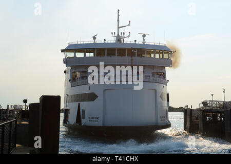 Martha's Vineyard Fähre Insel Haus am Hafen von Woods Hole in Falmouth, Massachusetts, USA. Stockfoto