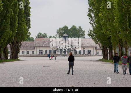 Internationalen Mahnmal im KZ Dachau Stockfoto