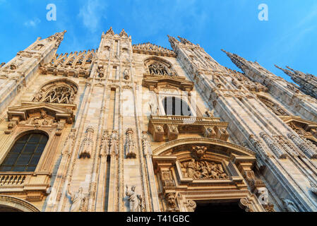 Fragment der Kathedrale oder Duomo di Milano in Mailand. Italien Stockfoto