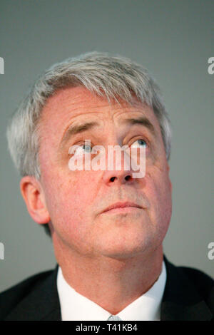 Andrew Lansley MP eine Rede auf NHS Reformen. London. 26. Oktober 2011. Stockfoto