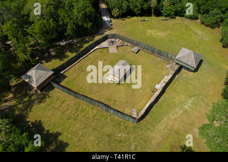 Fort Foster ist eine zweite Seminole Krieges fort in zentralem Florida, 9 km südlich von Aktuelle entfernt - Tag Zephyrhills in Pasco County. Fort Pflege wurde oder Stockfoto