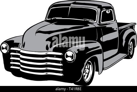 1949 Chevy Pickup Vector Illustration Stock Vektor