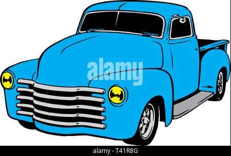 1949 Chevy Pickup Vector Illustration Stock Vektor