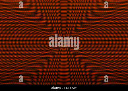 Red hypnotischen optische Illusion abstrakt Hintergrund. Halbton glitch Textur. Stockfoto