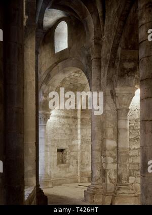 Interieur DE LA IGLESIA DEL MONASTERIO DE VERUELA - SIGLO XII/XIII. Lage: MONASTERIO DE SANTA MARIA DE VERUELA. VERA DE MONCAYO. Saragossa Zaragoza. Spanien. Stockfoto