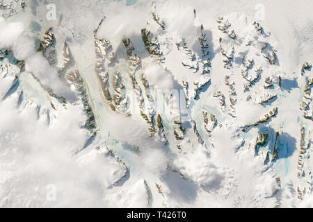 Antenne des Larsen Eisschelf in der Antarktis Stockfoto