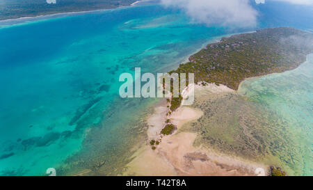 Antenne Landschaft der Insel Sansibar pungume Stockfoto