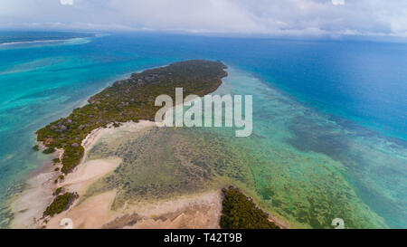 Antenne Landschaft der Insel Sansibar pungume Stockfoto