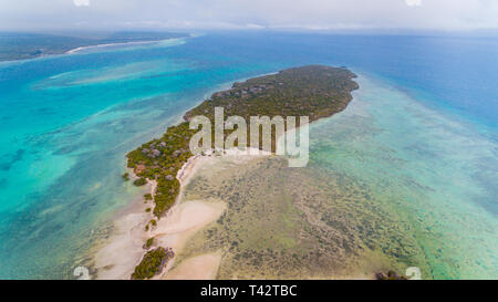 Antenne Landschaft der Insel Sansibar pungume Stockfoto