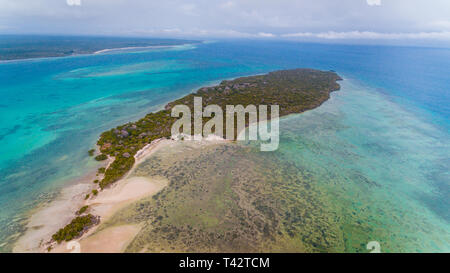 Antenne Landschaft der Insel Sansibar pungume Stockfoto