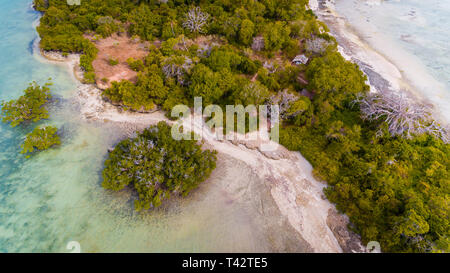 Antenne Landschaft der Insel Sansibar pungume Stockfoto
