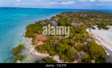 Antenne Landschaft der Insel Sansibar pungume Stockfoto