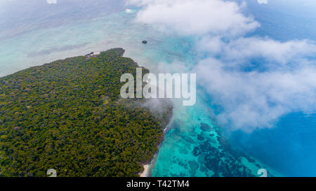 Antenne Landschaft der Insel Sansibar pungume Stockfoto